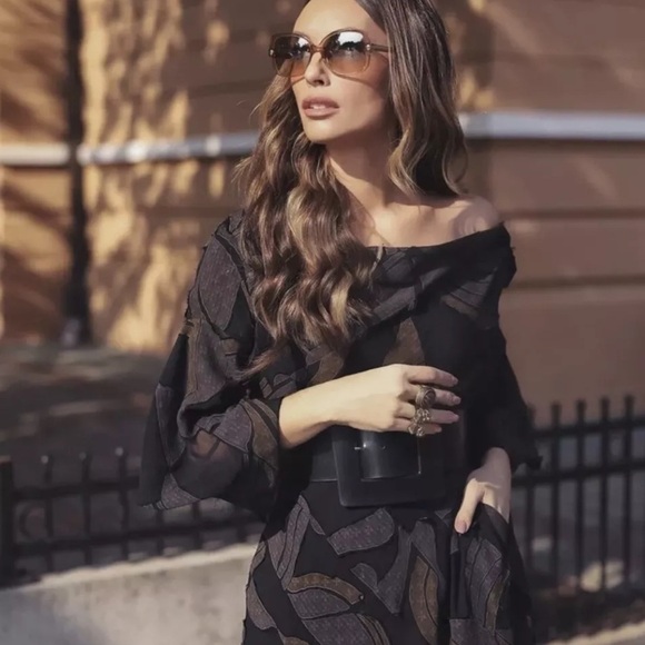 Zara Dress Women Small Limited Edition Studio Store Collection Maxi Midi E - Picture 5 of 16